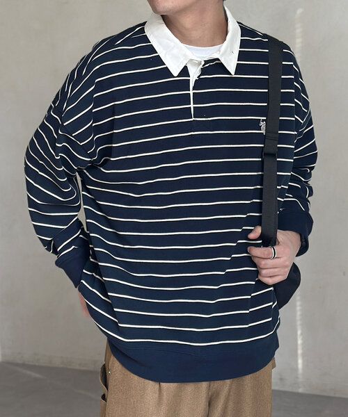 U.S. POLO ASSN.(ユーエスポロアッスン)の「ラガーシャツ(Tシャツ/カットソー・メンズ・グリーン/ブラウン/ネイビー/アイボリー・MEDIUM/LARGE)」の19枚目の写真