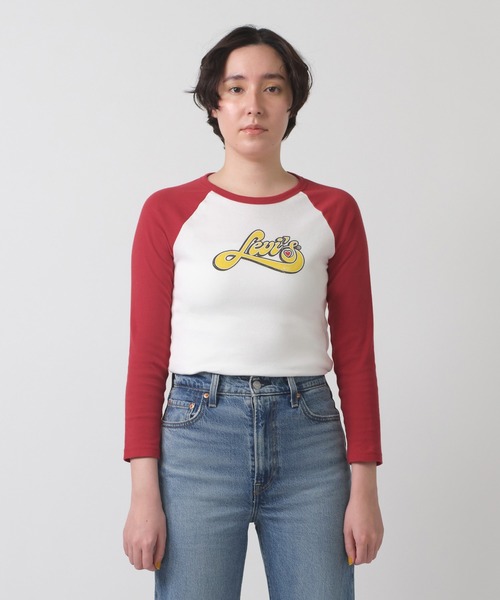 セール】Levi's/リーバイス ユーロ ベースボールTシャツ（T