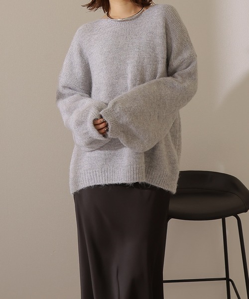 Liten リテン ボンボンニット ボリュームスリーブ マーガレット Liten リテン ボンボンニット ボリュームスリーブ マーガレット