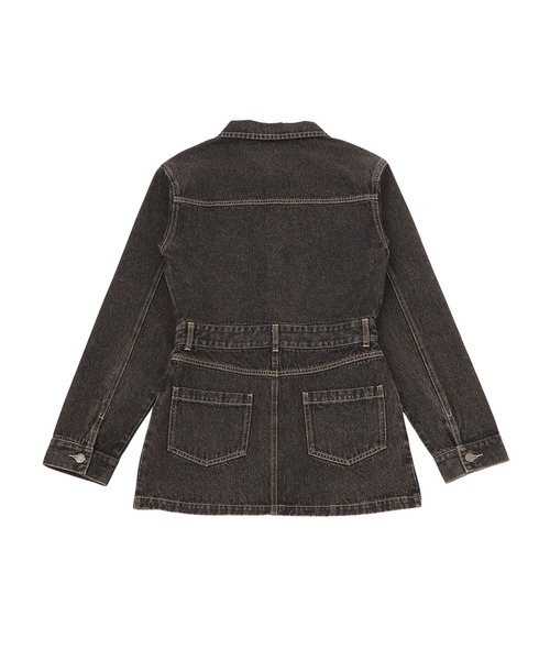 DESCENTE ♡ワンピース セール】フロントZIPデニムミニワンピース（ワンピース）｜GYDA