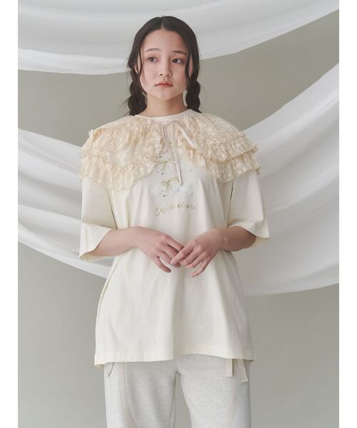 セール】flower frill 2wayつけ襟（付け襟）｜merry jenny（メリー
