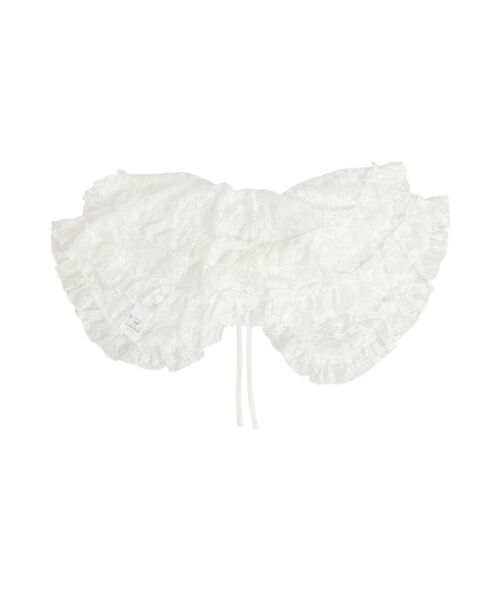 merry jenny（メリージェニー）の「flower frill 2wayつけ襟（付け襟・レディース・オフホワイト/ブラック/アイボリー・FREE）」の16枚目の写真