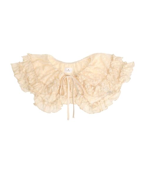 merry jenny（メリージェニー）の「flower frill 2wayつけ襟（付け襟・レディース・オフホワイト/ブラック/アイボリー・FREE）」の18枚目の写真