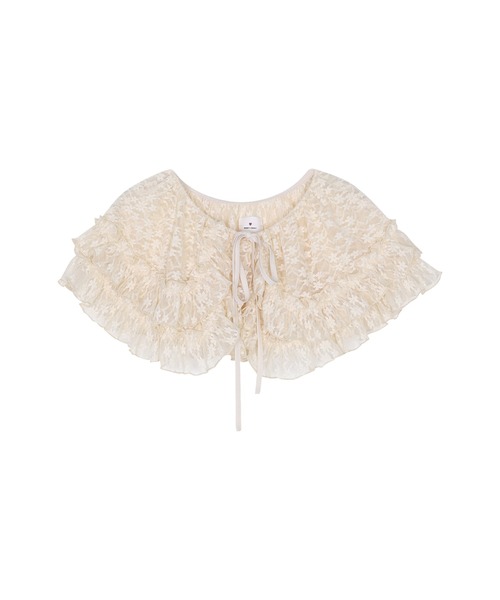 merry jenny（メリージェニー）の「flower frill 2wayつけ襟（付け襟・レディース・オフホワイト/ブラック/アイボリー・FREE）」の22枚目の写真