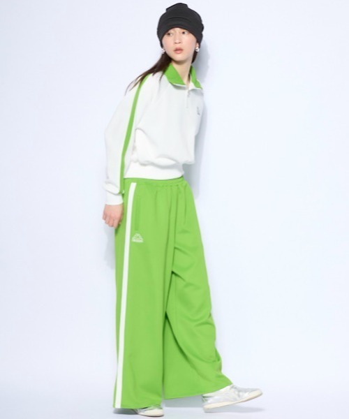Kappa（カッパ）の「ジャージ トラックワイドパンツ（その他パンツ・レディース・パープル/ライトグリーン/ブラック・SMALL/MEDIUM/LARGE）」の14枚目の写真