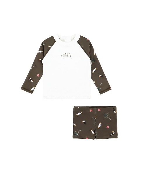 水着・ラッシュガード ALEXIA STAM Kaitlyn Baby Leopard セール】Sun Lovers Uniform /キッズ用ラッシュガードセット