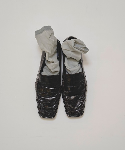 【37】TODAYFUL Squaretoe Gather ローファー TODAYFUL Squaretoe Gather Loafers -D/BROWN- | Chapel