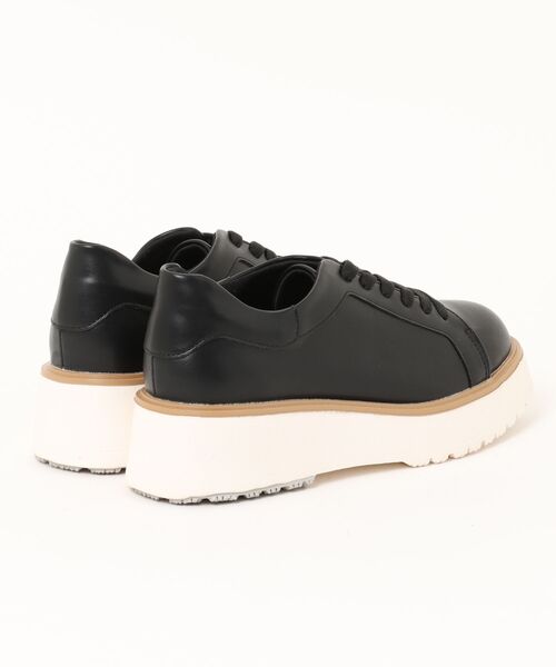 LUGG NAGG(ラグナグ)の「【maschietta】【3E】プラットフォームレースアップシューズ【厚底】(パンプス・レディース・オフホワイト/ブラック/ブラック×ブラック・M/L/S/LL)」の4枚目の写真