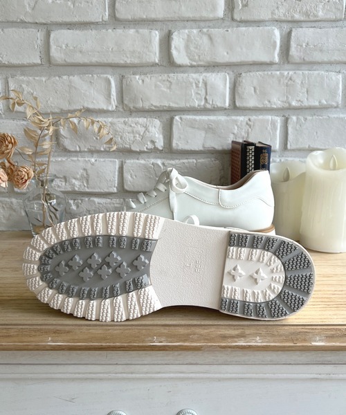 LUGG NAGG(ラグナグ)の「【maschietta】【3E】プラットフォームレースアップシューズ【厚底】(パンプス・レディース・オフホワイト/ブラック/ブラック×ブラック・M/L/S/LL)」の11枚目の写真