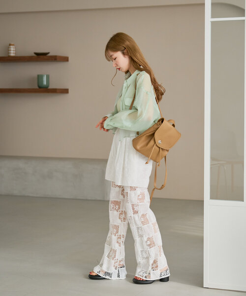 Kastane（カスタネ）の「*【新色追加/5色展開】ミニレザーリュック（バックパック/リュック・レディース・ブラック/シルバー/ベージュ/ベージュ系その他/グレイッシュベージュ・FREE）」の15枚目の写真