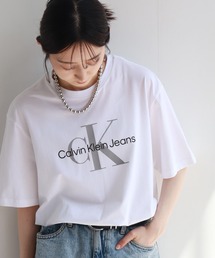 【Calvin Klein/カルバンクライン】 モノグラム プリント クルーネック 半袖 Tシャツ