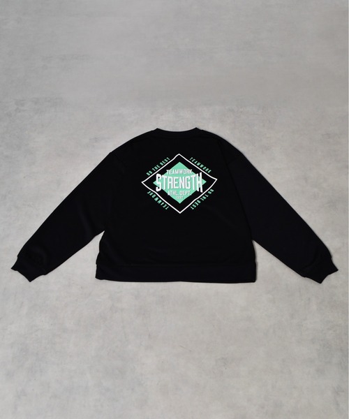 MODISH GAZE（モディシュガゼ）の「【MODISH GAZE】STRENGTH裏毛スウェット（スウェット・レディース・アッシュグレー/ブラック系/オフホワイト・LARGE/MEDIUM）」の20枚目の写真
