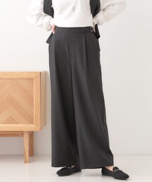 DRESKIP | 【洗える/S-LL/セットアップ可】タック入りワイドパンツ(その他パンツ)
