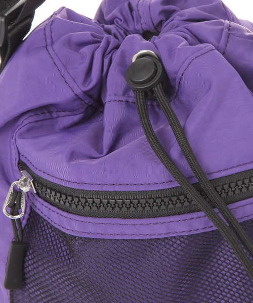 LAKOLE（ラコレ）の「メッシュコンビ巾着ショルダーバッグ / 288642（ショルダーバッグ・メンズ・カーキ/パープル/ブラック・FREE）」の4枚目の写真