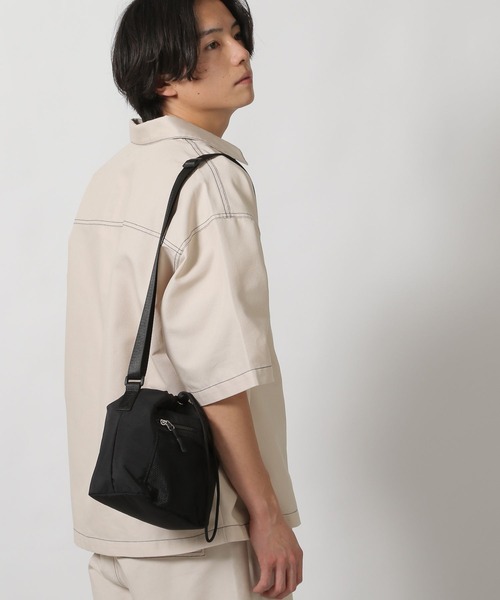 LAKOLE（ラコレ）の「メッシュコンビ巾着ショルダーバッグ / 288642（ショルダーバッグ・メンズ・カーキ/パープル/ブラック・FREE）」の21枚目の写真