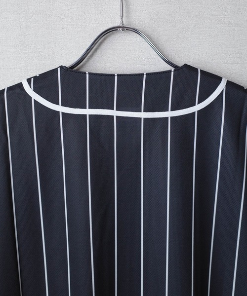 United Athle（ユナイテッドアスレ）の「【CBT1】【United Athle】4.1オンス ドライアスレチック ストライプ ベースボールシャツ 5982-ST（シャツ/ブラウス・メンズ・ホワイト/ブラック・XX-LARGE/X-LARGE/LARGE/MEDIUM）」の9枚目の写真