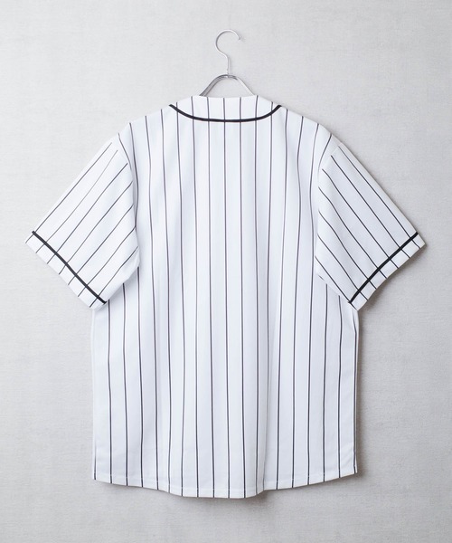 United Athle（ユナイテッドアスレ）の「【CBT1】【United Athle】4.1オンス ドライアスレチック ストライプ ベースボールシャツ 5982-ST（シャツ/ブラウス・メンズ・ホワイト/ブラック・XX-LARGE/X-LARGE/LARGE/MEDIUM）」の15枚目の写真