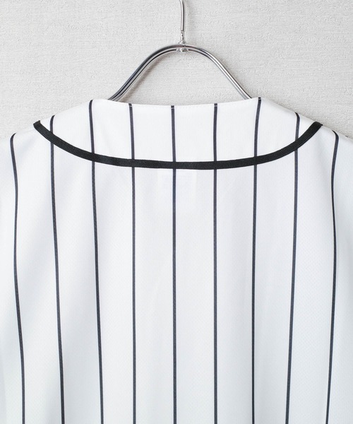 United Athle（ユナイテッドアスレ）の「【CBT1】【United Athle】4.1オンス ドライアスレチック ストライプ ベースボールシャツ 5982-ST（シャツ/ブラウス・メンズ・ホワイト/ブラック・XX-LARGE/X-LARGE/LARGE/MEDIUM）」の16枚目の写真