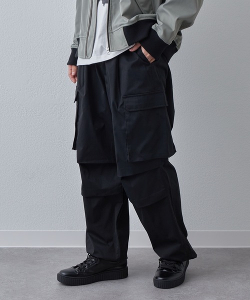 COLONY 2139（コロニートゥーワンスリーナイン）の「ストレッチカーゴパンツ（カーゴパンツ・メンズ・カーキ/ブラック/ホワイト・LARGE/MEDIUM）」の5枚目の写真