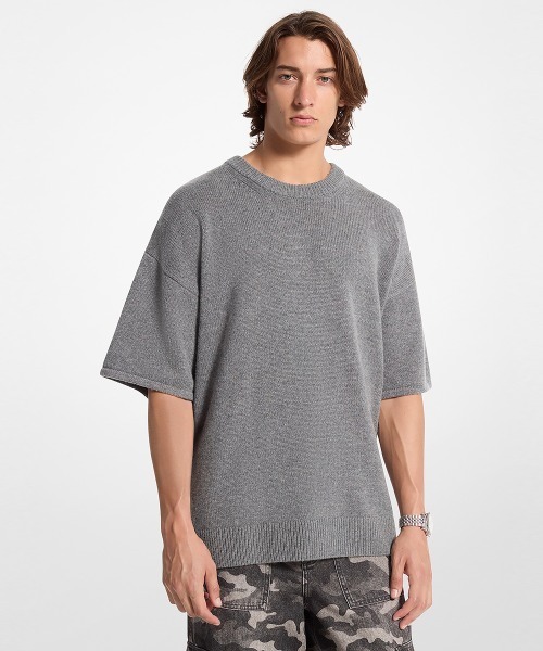 MICHAEL KORS（マイケルコース）の「ユニセックス ショートスリーブ セーター（ニット/セーター・レディース・アッシュ・L/XL/S/M）」の5枚目の写真