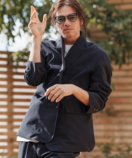 CAMBIO（カンビオ）の「mj10578-ビッグシルエットテーラードジャケット（テーラードジャケット・メンズ・ネイビー/ブラック/ベージュ・M/L）」の11枚目の写真