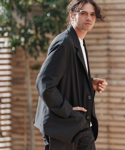 CAMBIO（カンビオ）の「mj10578-ビッグシルエットテーラードジャケット（テーラードジャケット・メンズ・ネイビー/ブラック/ベージュ・M/L）」の18枚目の写真