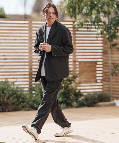 CAMBIO（カンビオ）の「mj10578-ビッグシルエットテーラードジャケット（テーラードジャケット・メンズ・ネイビー/ブラック/ベージュ・M/L）」の19枚目の写真