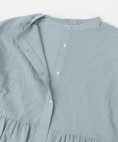 ITEMS URBANRESEARCH（アイテムズ アーバンリサーチ）の「バンドカラーティアードシャツ（シャツ/ブラウス・レディース・ブラック/ベージュ/ブルー・FREE）」の19枚目の写真