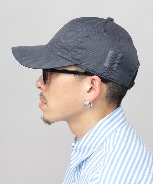 A.M.S.(エーエムエス)の「透け リップストップナイロン ロングビル キャップ つば長 深め(キャップ・メンズ・グレー/ブラック・FREE)」の18枚目の写真