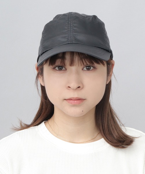 A.M.S.(エーエムエス)の「透け リップストップナイロン ロングビル キャップ つば長 深め(キャップ・メンズ・グレー/ブラック・FREE)」の20枚目の写真
