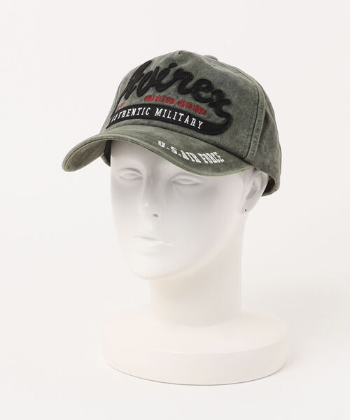 AVIREX(アヴィレックス)の「AVIREX /アヴィレックス / AX EX フェルト叩きつけPIGMENTCAP / 80974900(キャップ・レディース・ベージュ/チャコールグレー/カーキ・FREE)」の9枚目の写真