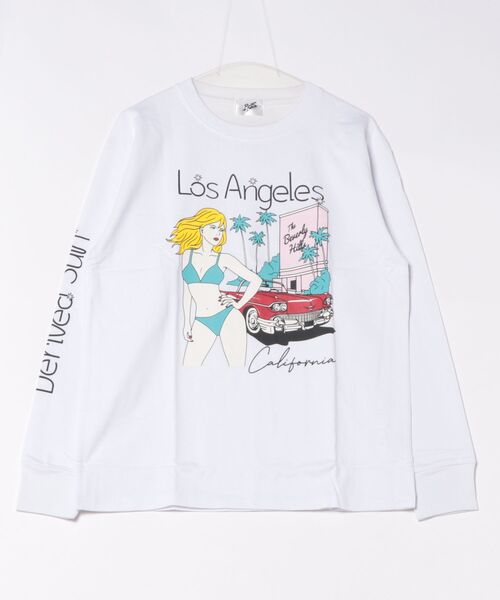 ARCHIVER(アーカイバ)の「【RS】【RDS】プリント長袖Tシャツ(Tシャツ/カットソー・レディース・オレンジ/ブラック/グレー/ホワイト・LARGE/MEDIUM)」の2枚目の写真
