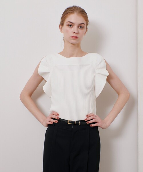 【LOULOU WILLOUGHBY】ミニュートラメプルオーバー　シルバー trim_ofalv_itemaf9643d2390111e