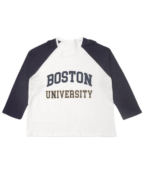 WOND(ウォンド)の「WOND/BOSTONロゴロンT(Tシャツ/カットソー・レディース・ネイビー/グレー・FREE)」の11枚目の写真