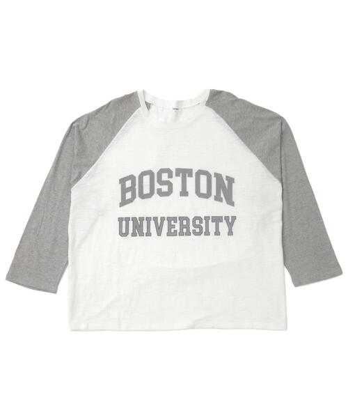 WOND(ウォンド)の「WOND/BOSTONロゴロンT(Tシャツ/カットソー・レディース・ネイビー/グレー・FREE)」の12枚目の写真