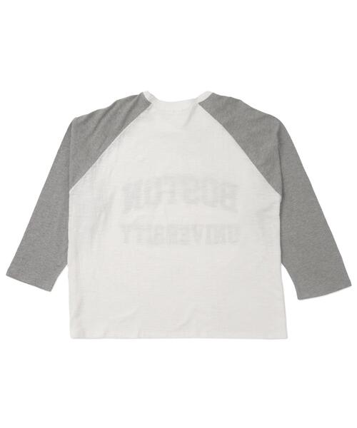 WOND(ウォンド)の「WOND/BOSTONロゴロンT(Tシャツ/カットソー・レディース・ネイビー/グレー・FREE)」の13枚目の写真