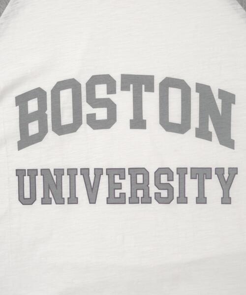 WOND(ウォンド)の「WOND/BOSTONロゴロンT(Tシャツ/カットソー・レディース・ネイビー/グレー・FREE)」の15枚目の写真