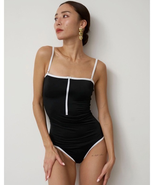 mikomori ワンピース水着 SWIM WEAR]FRONT ZIP OP(S0120)（水着）｜mikomori（ミコモリ