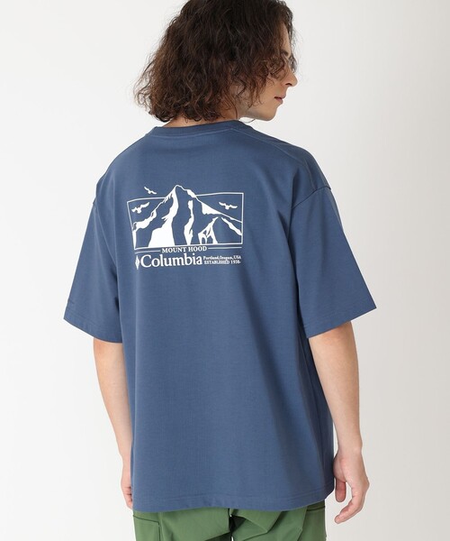 tシャツ Columbia／ロマビスタグラフィック ショートスリーブ Tシャツ／コロンビア／気温30℃超え／吸湿・速乾／UVカット／半袖Tシャツ レデ Columbia／ロマビスタグラフィック ショートスリーブ Tシャツ