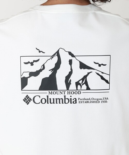 tシャツ Columbia／ロマビスタグラフィック ショートスリーブ Tシャツ／コロンビア／気温30℃超え／吸湿・速乾／UVカット／半袖Tシャツ レデ Columbia／ロマビスタグラフィック ショートスリーブ Tシャツ
