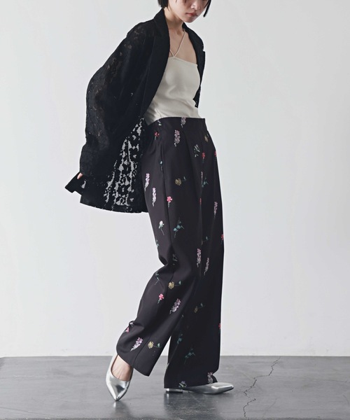 PURE BRIGHT（ピュアブライト）の「メッシュレーステーラードジャケット（テーラードジャケット・レディース・アイボリー/ブラック・FREE）」の13枚目の写真