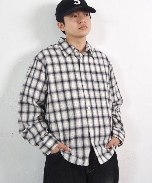 WHO'S WHO gallery（フーズフーギャラリー）の「【BLESS YOU/ブレスユー】 チェックシャツ（シャツ/ブラウス・レディース・ブラック/ホワイト・FREE）」の5枚目の写真