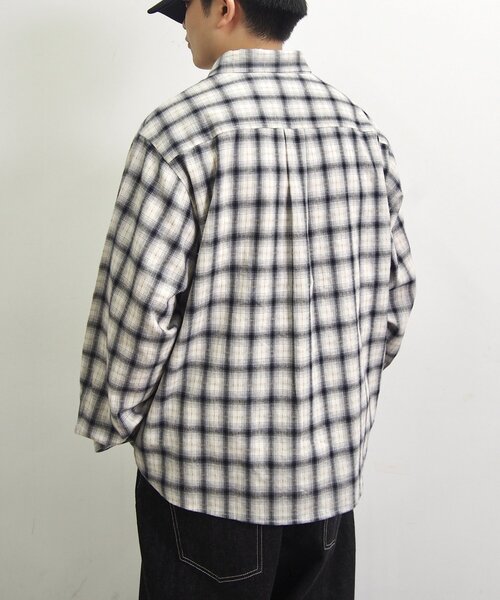 WHO'S WHO gallery（フーズフーギャラリー）の「【BLESS YOU/ブレスユー】 チェックシャツ（シャツ/ブラウス・レディース・ブラック/ホワイト・FREE）」の8枚目の写真