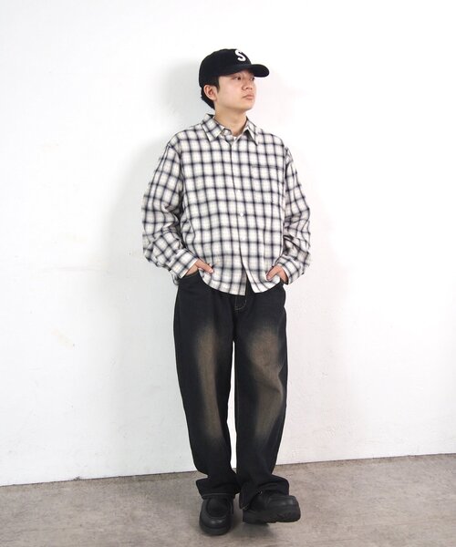 WHO'S WHO gallery（フーズフーギャラリー）の「【BLESS YOU/ブレスユー】 チェックシャツ（シャツ/ブラウス・レディース・ブラック/ホワイト・FREE）」の9枚目の写真