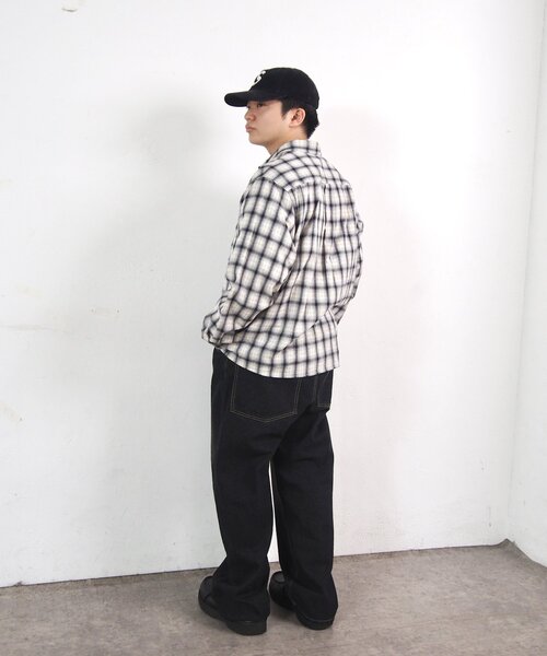 WHO'S WHO gallery（フーズフーギャラリー）の「【BLESS YOU/ブレスユー】 チェックシャツ（シャツ/ブラウス・レディース・ブラック/ホワイト・FREE）」の10枚目の写真