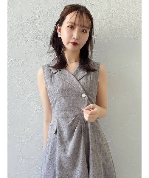 dazzlin（ダズリン）の「ドレープタックレイヤードワンピース