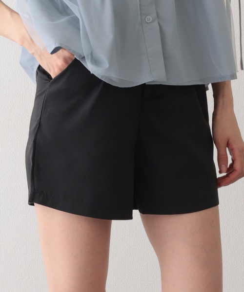 Lace Ladies(レースレディース)の「タック ハイウエスト フレア ショート パンツ(その他パンツ・レディース・モカ/ブラック/グレー・M/L/XL/S)」の2枚目の写真