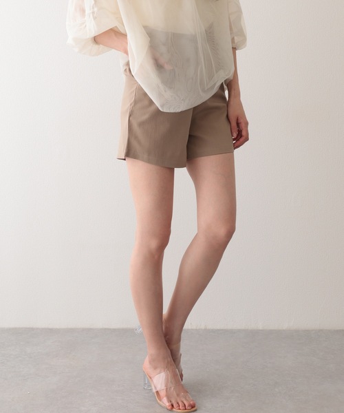 Lace Ladies(レースレディース)の「タック ハイウエスト フレア ショート パンツ(その他パンツ・レディース・モカ/ブラック/グレー・M/L/XL/S)」の11枚目の写真