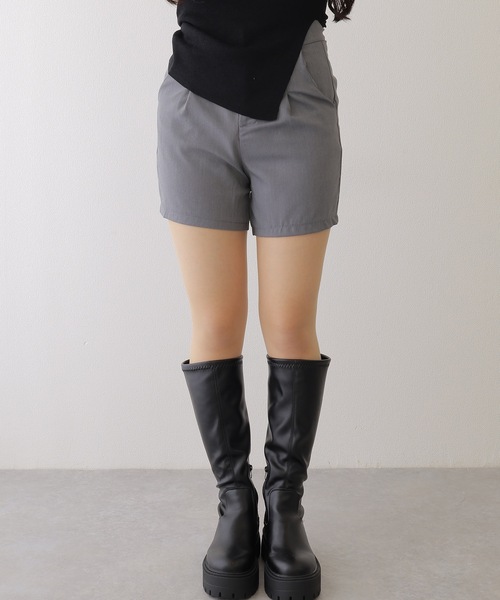 Lace Ladies(レースレディース)の「タック ハイウエスト フレア ショート パンツ(その他パンツ・レディース・モカ/ブラック/グレー・M/L/XL/S)」の19枚目の写真