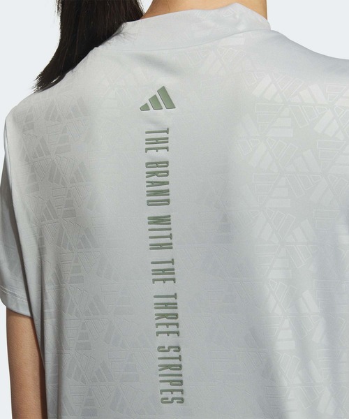 セール】BOSロゴ柄 デボス モックネック半袖シャツ【adidas Golf
